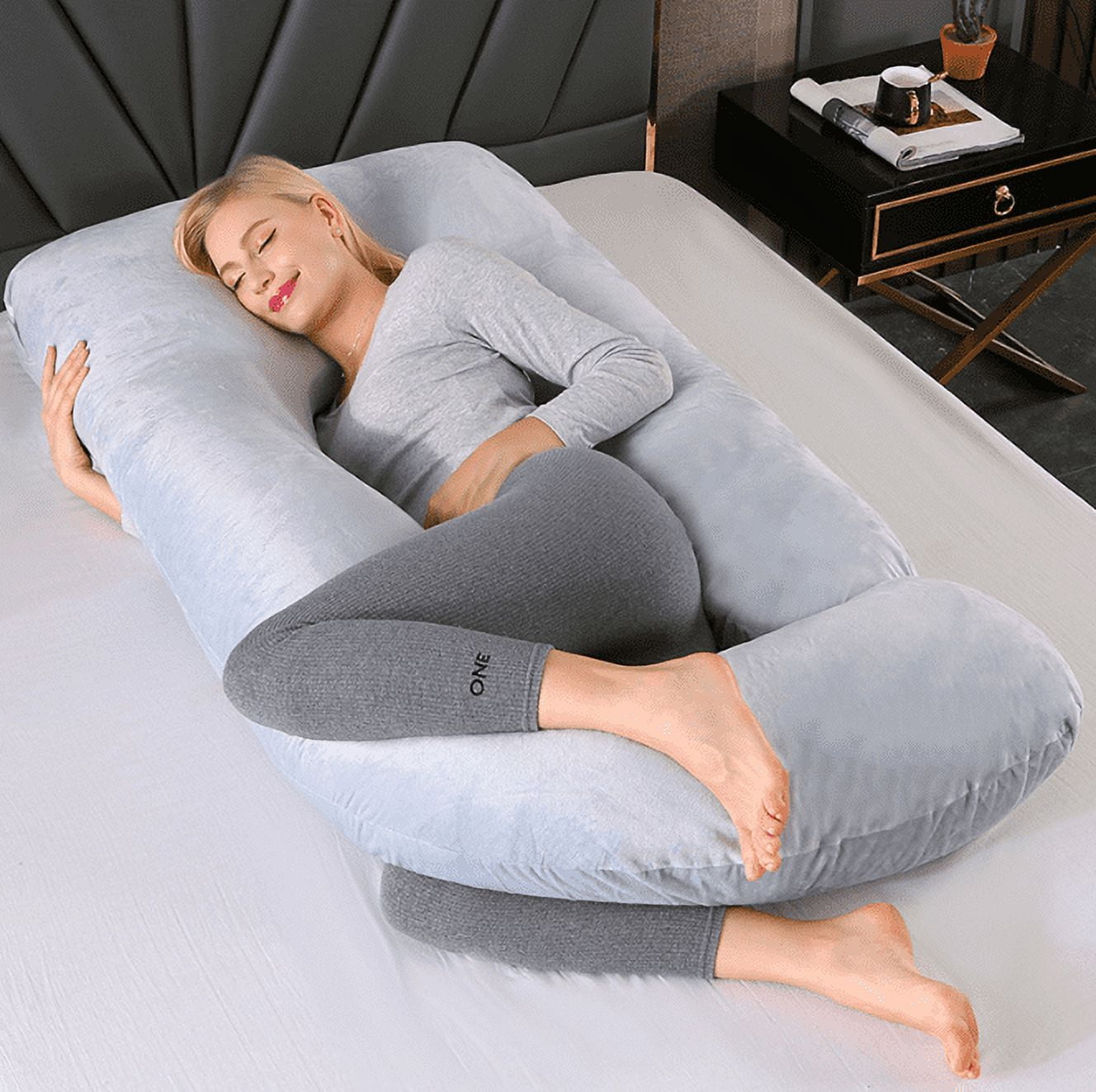 Soft Fleece Pregnant Pillow Gravida U Type Lumbar Pillow Multi Functio –