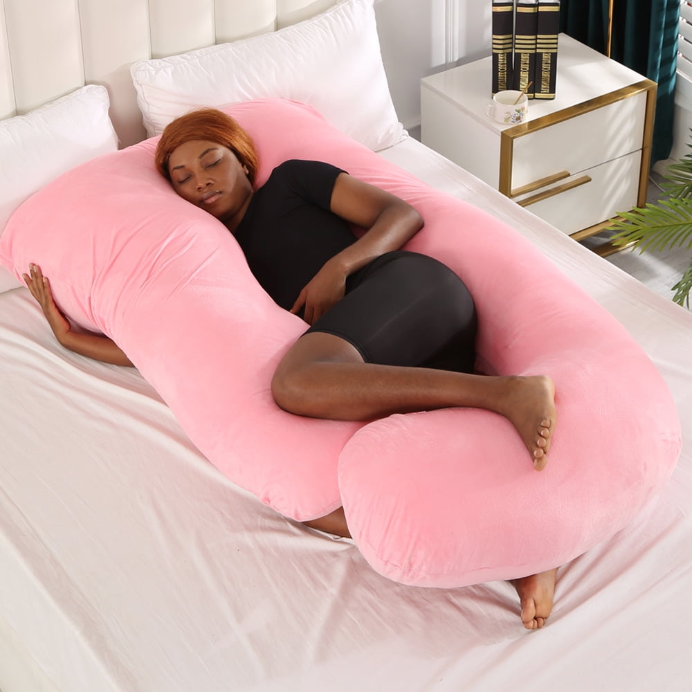 MODUO Pregnancy Pillows, 7LB JShaped Full Body Maternity Pillow for