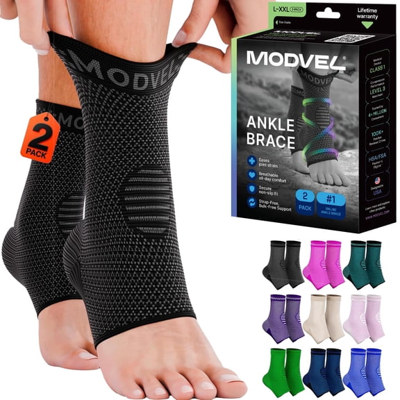 Modvel Ankle Brace Black, XXX-Large