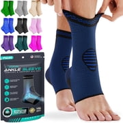 MODVEL Ankle Brace, Blue/Black, Large, 2 Pack