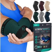 MODVEL Elbow Brace Green Medium, Green, Medium, 2 Pack