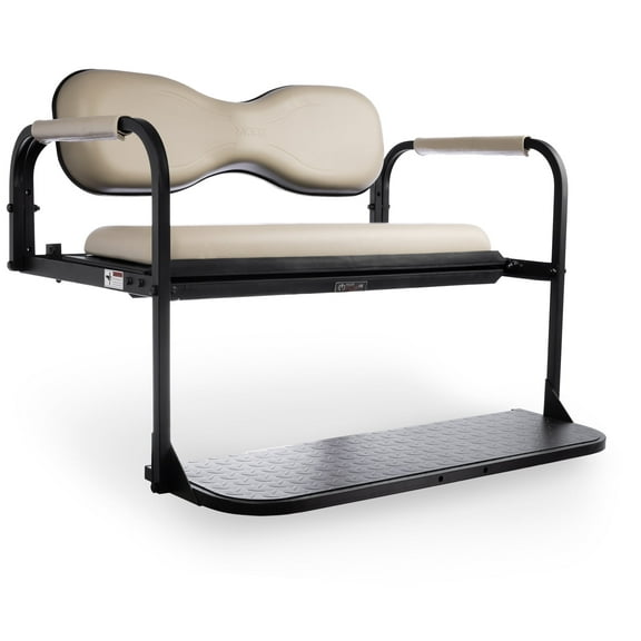 MODZ® Flip4 Yamaha G29 Drive Golf Cart Rear Seat Kit – Stone Gray