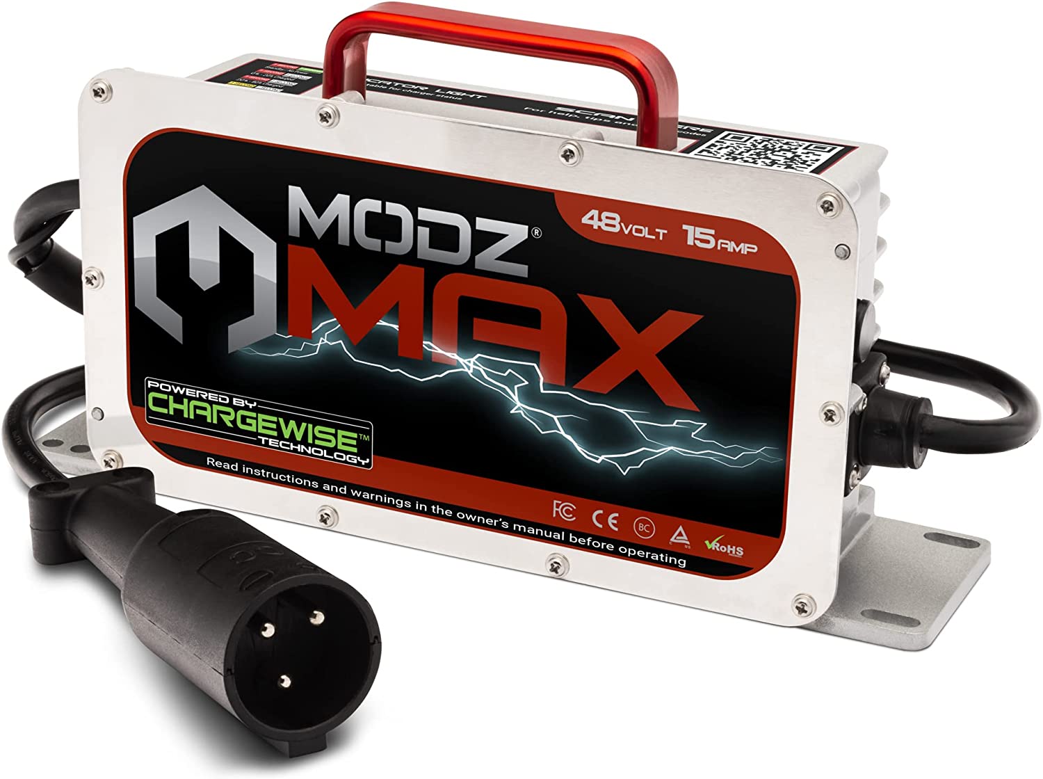MODZ Max48 15 AMP Club Car Battery Charger for 48 Volt Golf Carts
