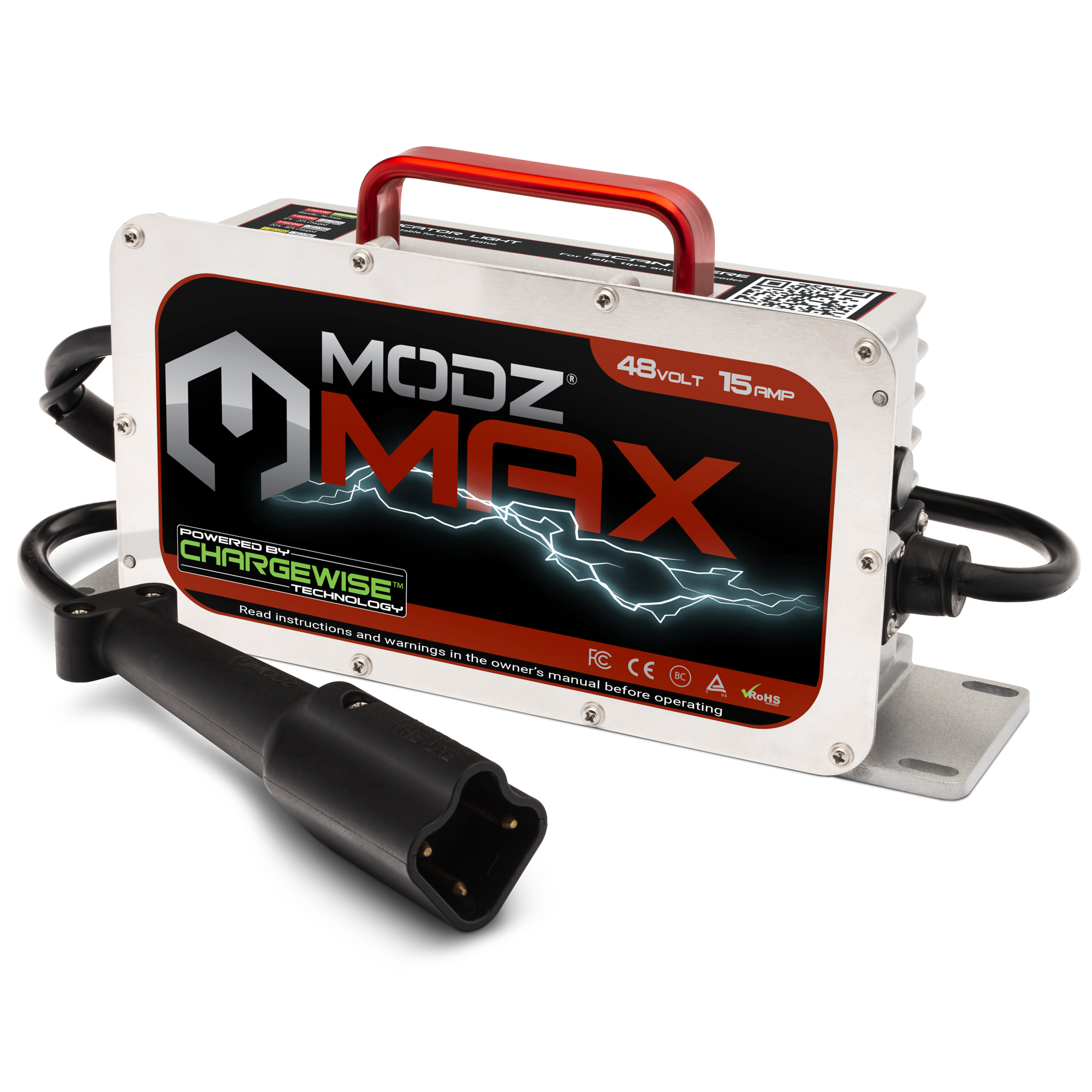 MODZ Max48 15 AMP Golf Cart Charger Compatible with Yamaha G29 Drive & Drive2 48 Volts Models