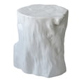 thumbnail image 1 of MOE'S Home, LOG STOOL ANTIQUE WHITE, 1 of 4