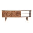 thumbnail image 1 of Moe's Home Collection O2 58" Modern Wood TV Cabinet in Natural, 1 of 8