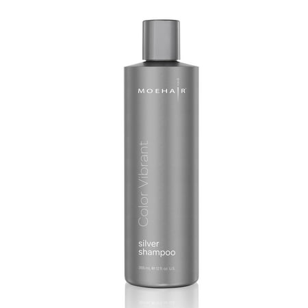 Moehair Color Vibrant Silver Shampoo 12 fl oz | Purple Shampoo for Gray, Platinum, and Silver HairMoehair Color Vibrant Silver Shampoo 12 fl oz | Purple Shampoo for Gray, Platinum, and Silver Hair