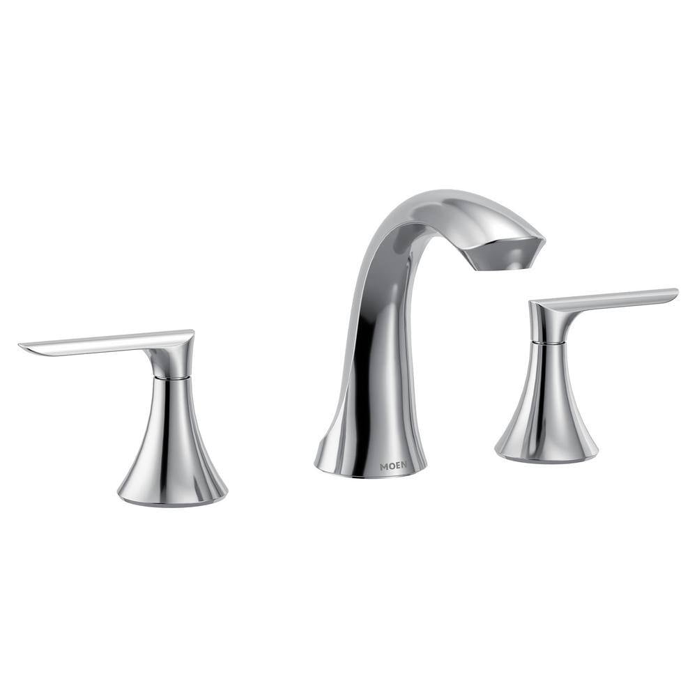 MOEN Findlay 84517 Widespread 2-Handle Bathroom Faucet in Chrome (Valve Included)