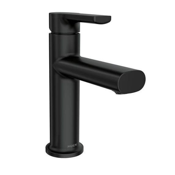 MOEN 84794BL Meena Single Hole Single Handle Bathroom Faucet in Matte Black