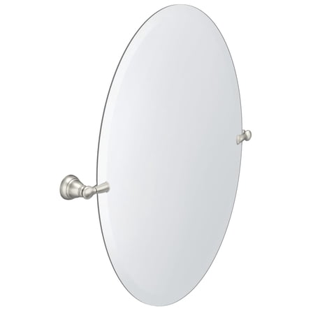 Moen Y2692BN Banbury 26 in. x 23 in. Frameless Pivoting Wall Mirror in Brushed Nickel