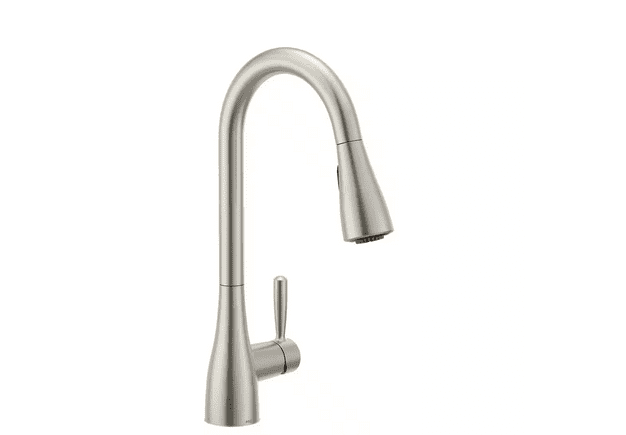MOEN Doherty Single Handle Pull-Down Sprayer Kitchen Faucet with Power Clean and Reflex in Spot Resist Stainless