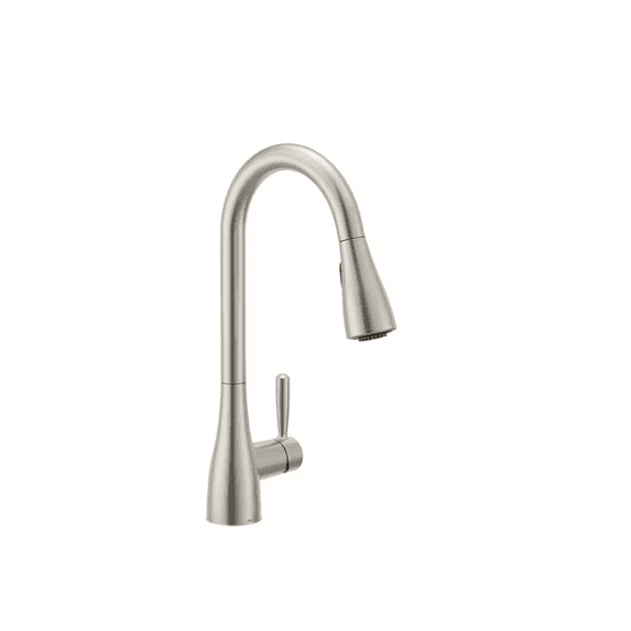 MOEN 87260SRS Doherty Single Handle Pull-Down Sprayer Kitchen Faucet ...