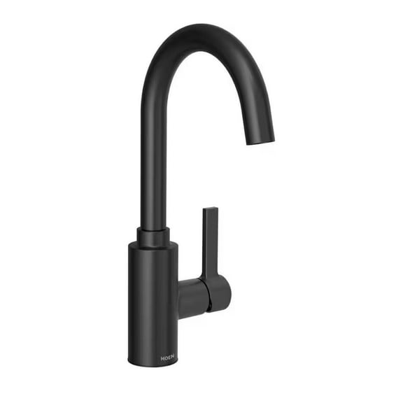 MOEN 5882BL Genta LX Single-Handle Bar Faucet in Matte Black
