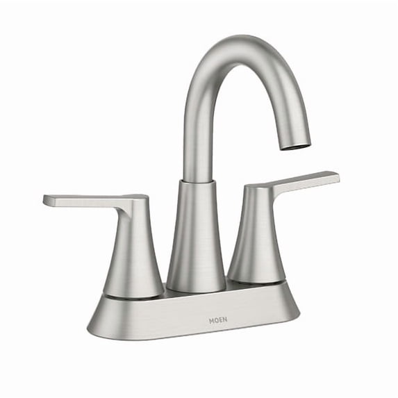 Moen Mikah 2-Handle High Arc Bathroom Faucet, Spot Resist Brushed Nickel
