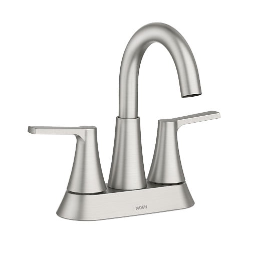 Moen WS84003SRN Waschbecken-Armatur – Gebürstetes Nickel, Spot-Resist, Wassersparend, ADA-konform