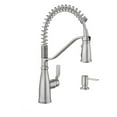 thumbnail image 1 of MOEN 87886SRS Nolia Single-Handle Pre-Rinse Spring Pulldown Sprayer Kitchen Faucet with Power Boost in Spot Resist Stainless, 1 of 4