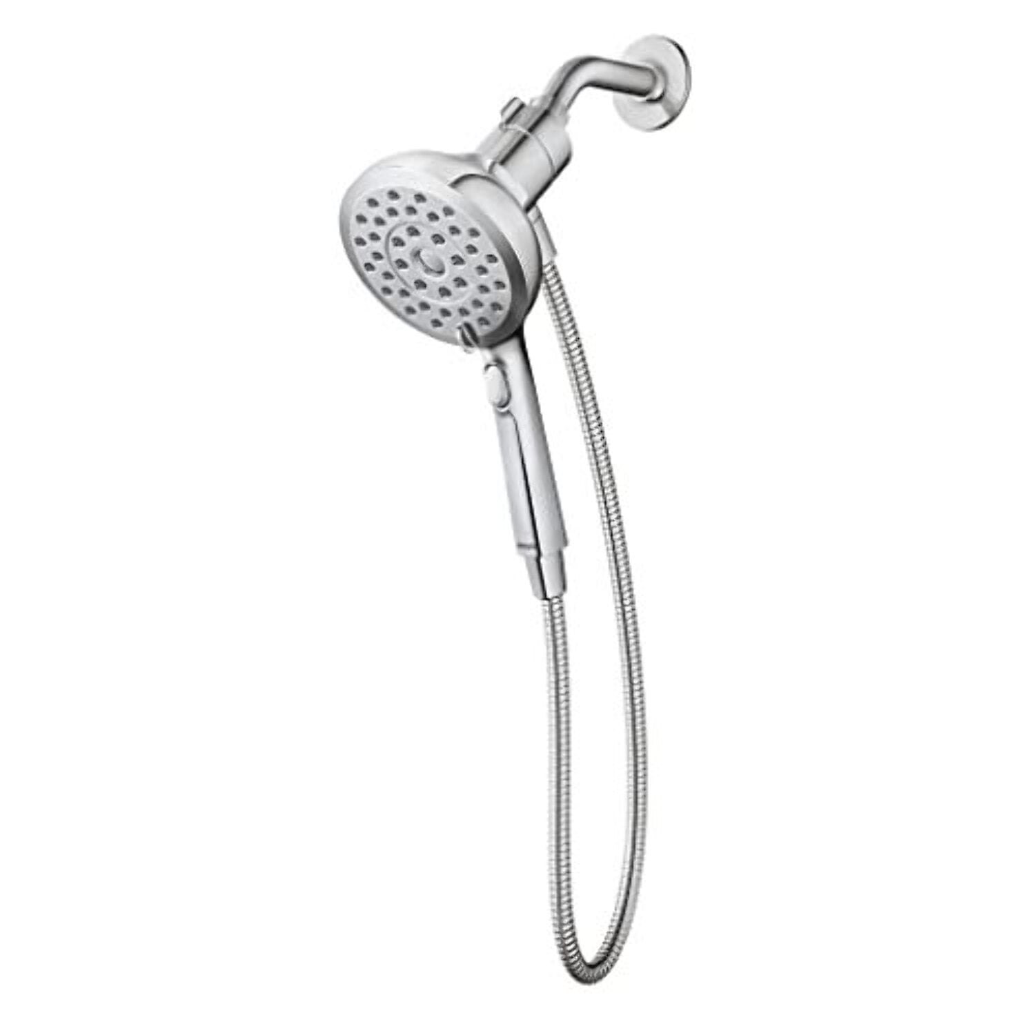 MOEN Verso with Magnetix 8-Spray Patterns with 2.5 GPM 5 in. Wall Mount Handheld Shower Head with Infiniti Dial in Chrome, Grey