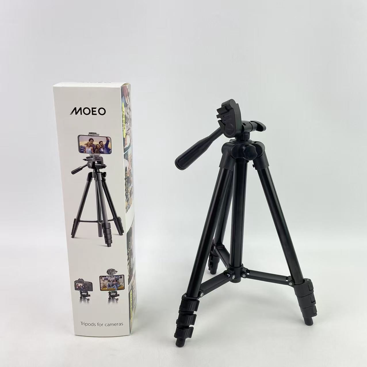 MOEO Tripods for cameras,60" Camera Tripod,Cell Phone Tripod,Professional Aluminum Portable Tripod Stand with Phone Tripod Mount&1/4”Screw