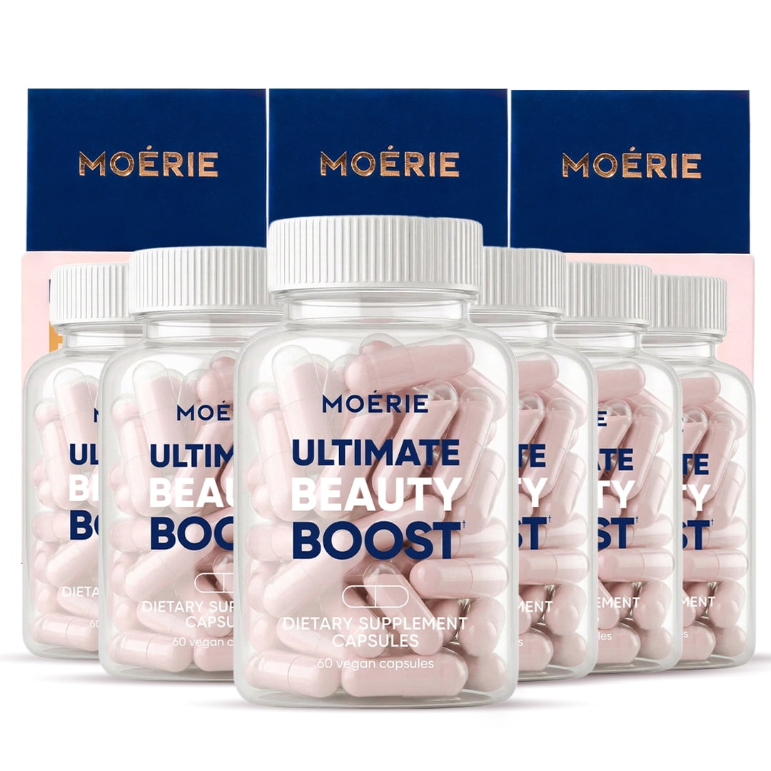 MOÉRIE Ultimate Beauty Boost Hair Growth Supplements, 6 pack - 360 capsules