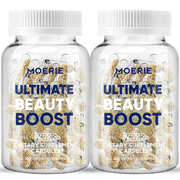 MOERIE Hair Growth Supplement for Women & Men - Hair Skin and Nails Vitamins With Biotin, Q10 & Minerals - For Thicker, Fuller Hair & Hair Loss Treatment - Advanced Beadlet Delivery System 120 Pills