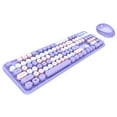 thumbnail image 1 of MOFII Sweet Keyboard Combo, 2.4G Wireless, 104 Keys, Circular Suspension Key, Purple, 1 of 7