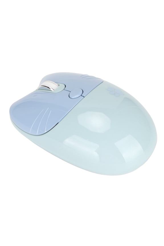 MOFII Wireless Mouse Cute Cartoon Cat Paw 2.4G Dual Mode Computer Tablet Three Level DPI Mini Silent Wireless Mouse Blue (5.12 inches / 13 cm)[cite: 1]