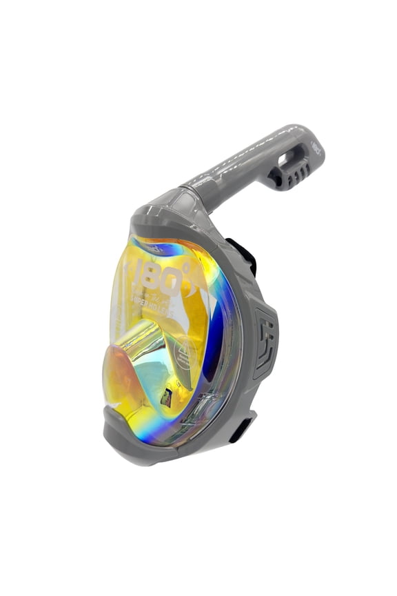 MOFLOW+ IRRIDIUM Full Face Snorkel Mask Panoramic View Anti-Fog Dry Snorkel XS
