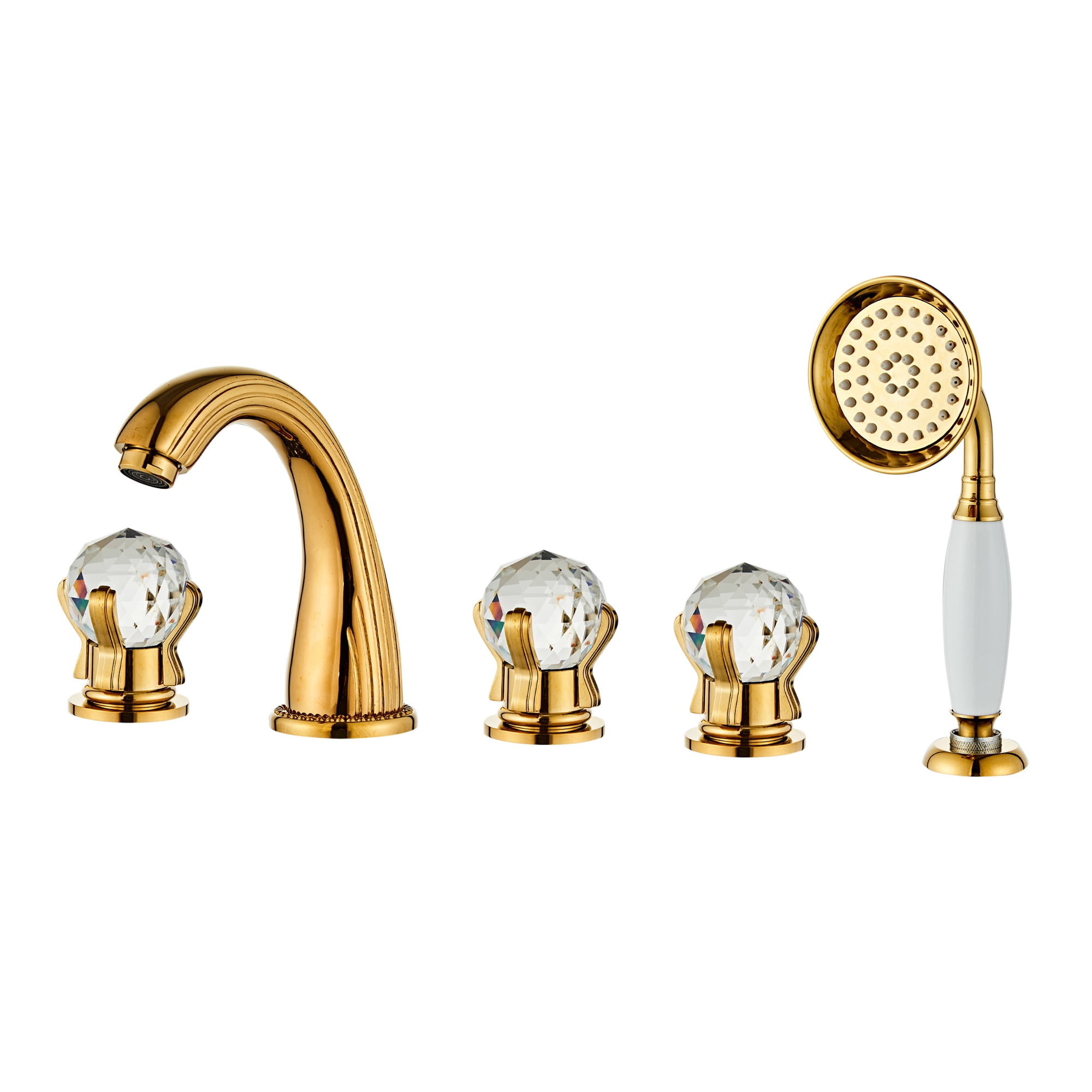 MOGFCT Gold Bathroom Bathtub Faucets Mixer for Bath Tub Swan Gold 5 ...