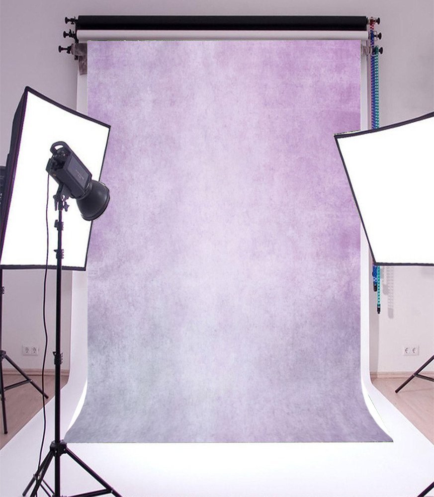 MOHome 5x7ft Backdrop Photography Background Solid Color Light Purple ...