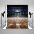 thumbnail image 1 of MOHome 5x7ft Basketball Arena Wood Floor Photography Backdrop Photo Booth Background, 1 of 4