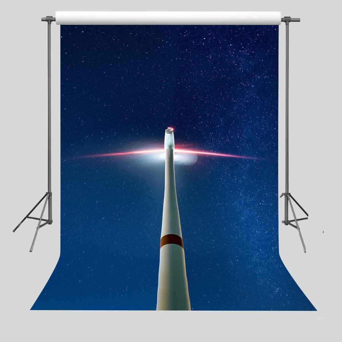 MOHome 5x7ft Lighthouse Under Starry Sky Backdrop Props Photography