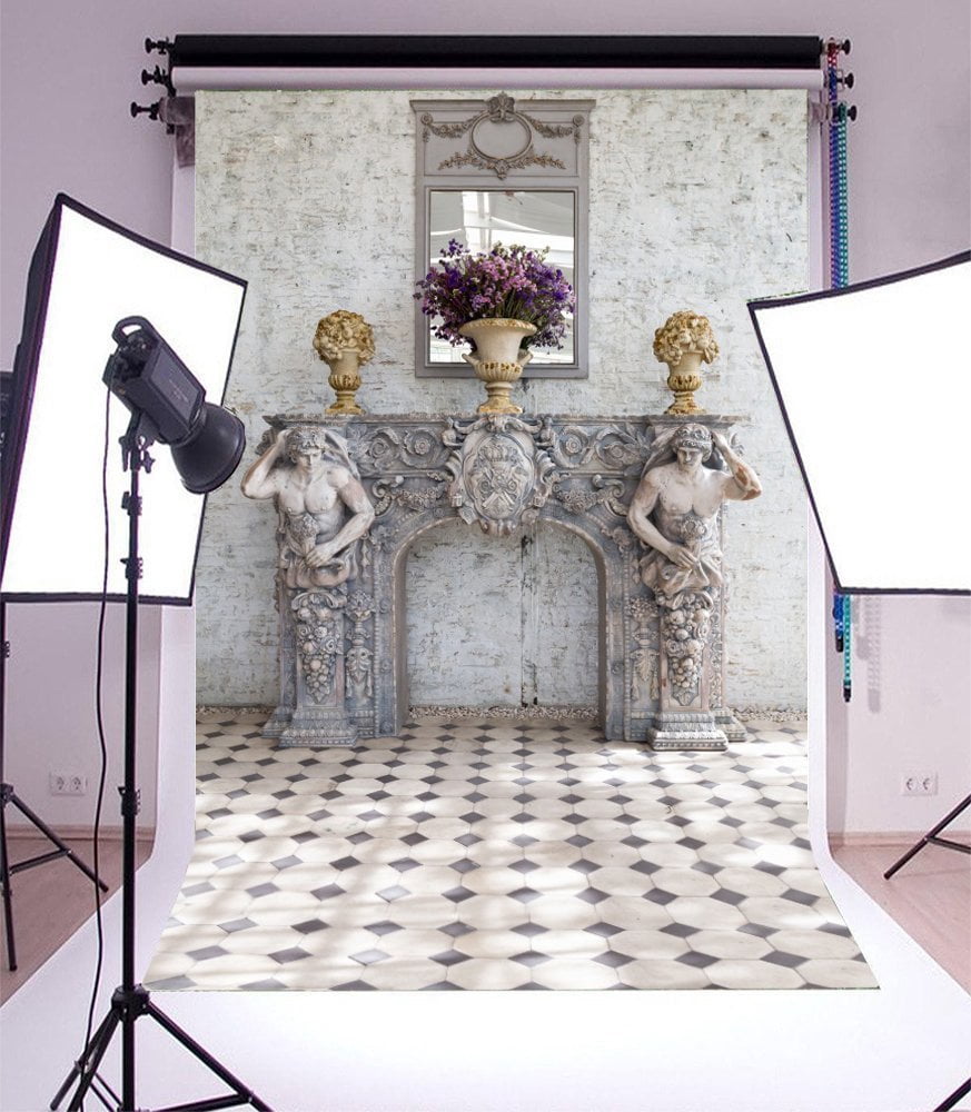 HUAYI 7x5ft Happy Birthday Backdrop Pink And White Balloons Paper Flowers Birthday Party Portraits Decoration Cake Smash Props White Wooden Wall Photo Background Baby Shower Xt-6668