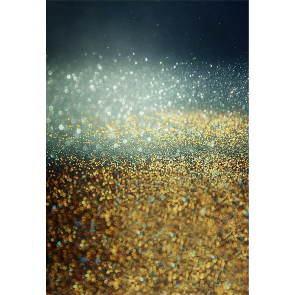 MOHome 5x7ft Photography Background Gray and Golden Particle Spot Abstract Dream Featured Effects Shooting Scene Personal Portraits Background Photo Studio Props