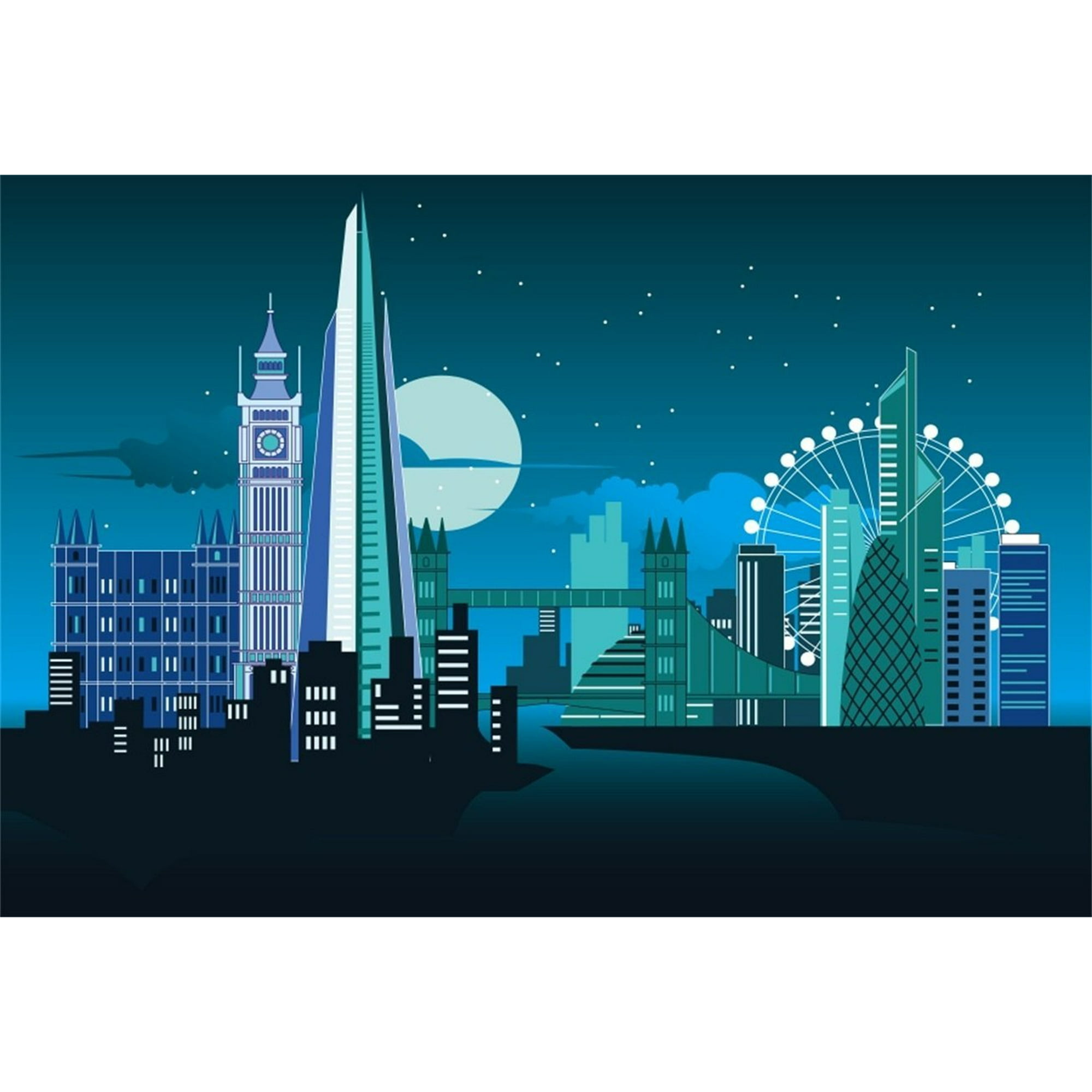 Urban Cartoon City Buildings