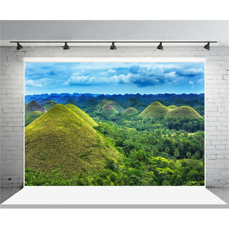 MOHome 7x5ft Chocolate Hills Backdrop Bohol Island Photography Background  Nature Landscape Philippines Travel Adult Man Artistic Portrait Scenic  Photo