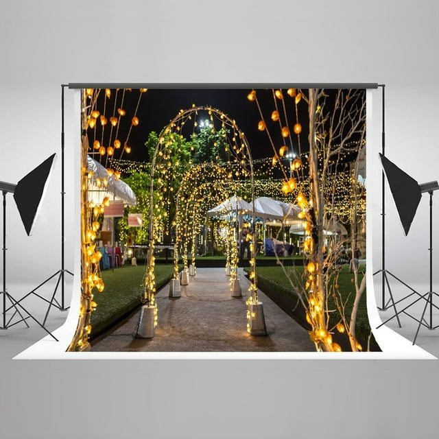 MOHome 7x5ft Night Party Backdrop Glitter Lights Backdrop for Pictures Valentine's Day Photography Props Backdrop