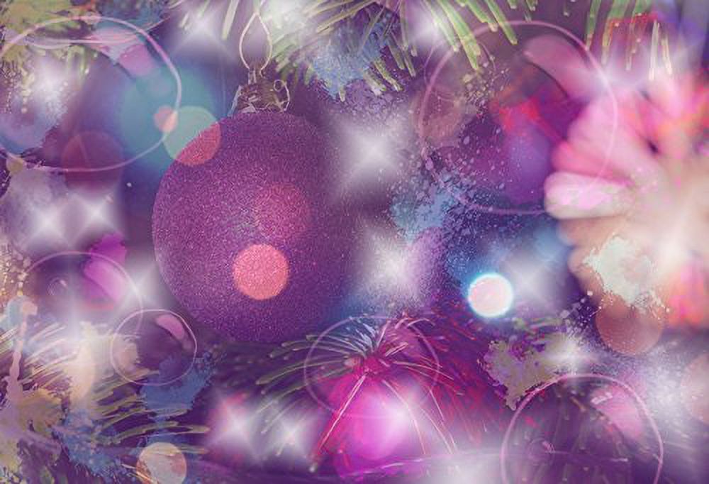 MOHome 7x5ft Photography Background Christmas Bauble Dreamy Halos Firworks Grunge Background Art Abstract Valentine Bokeh Lovers Girls Baby Children Birthday Party Holiday - image 1 of 3