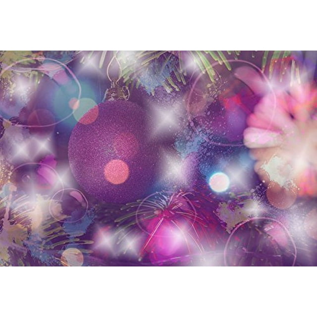 MOHome 7x5ft Photography Background Christmas Bauble Dreamy Halos Firworks Grunge Background Art Abstract Valentine Bokeh Lovers Girls Baby Children Birthday Party Holiday