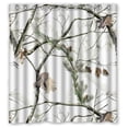 thumbnail image 1 of MOHome Camouflage Pretty Clean Look Camouflage Camo Tree Shower Curtain Waterproof Polyester Fabric Shower Curtain Size 66x72 inches, 1 of 2