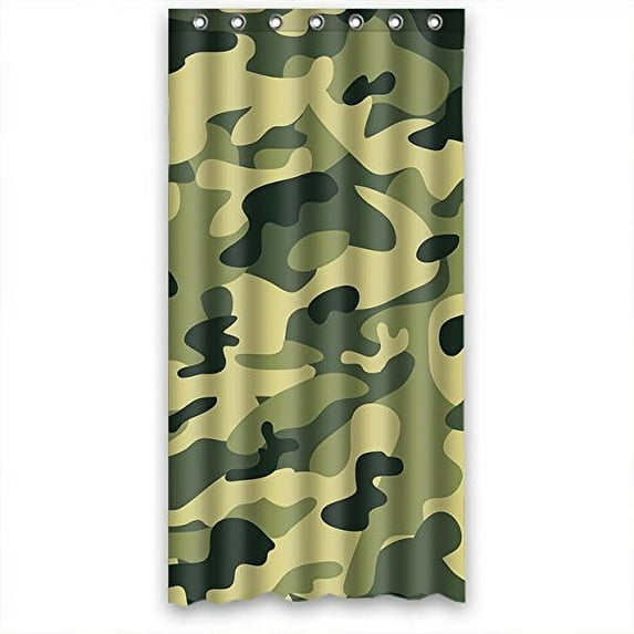 MOHome Camouflage Realtree Pattern Shower Curtain Waterproof Polyester Fabric Shower Curtain Size 36x72 inches