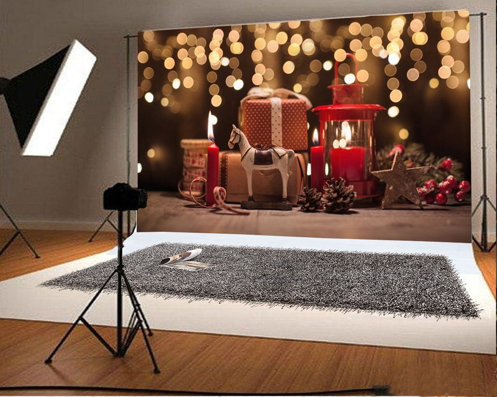 MOHome Christmas Bokeh Backdrop 7x5ft Photography Background Xmas ...