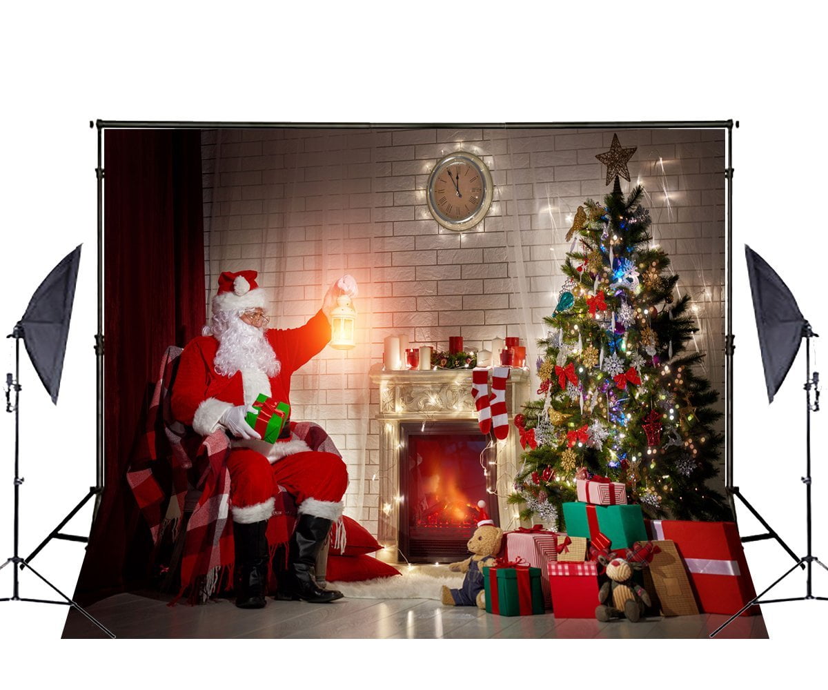 7x5ft Christmas Photography Backdrop Vinyl - Holiday Party Photo Background