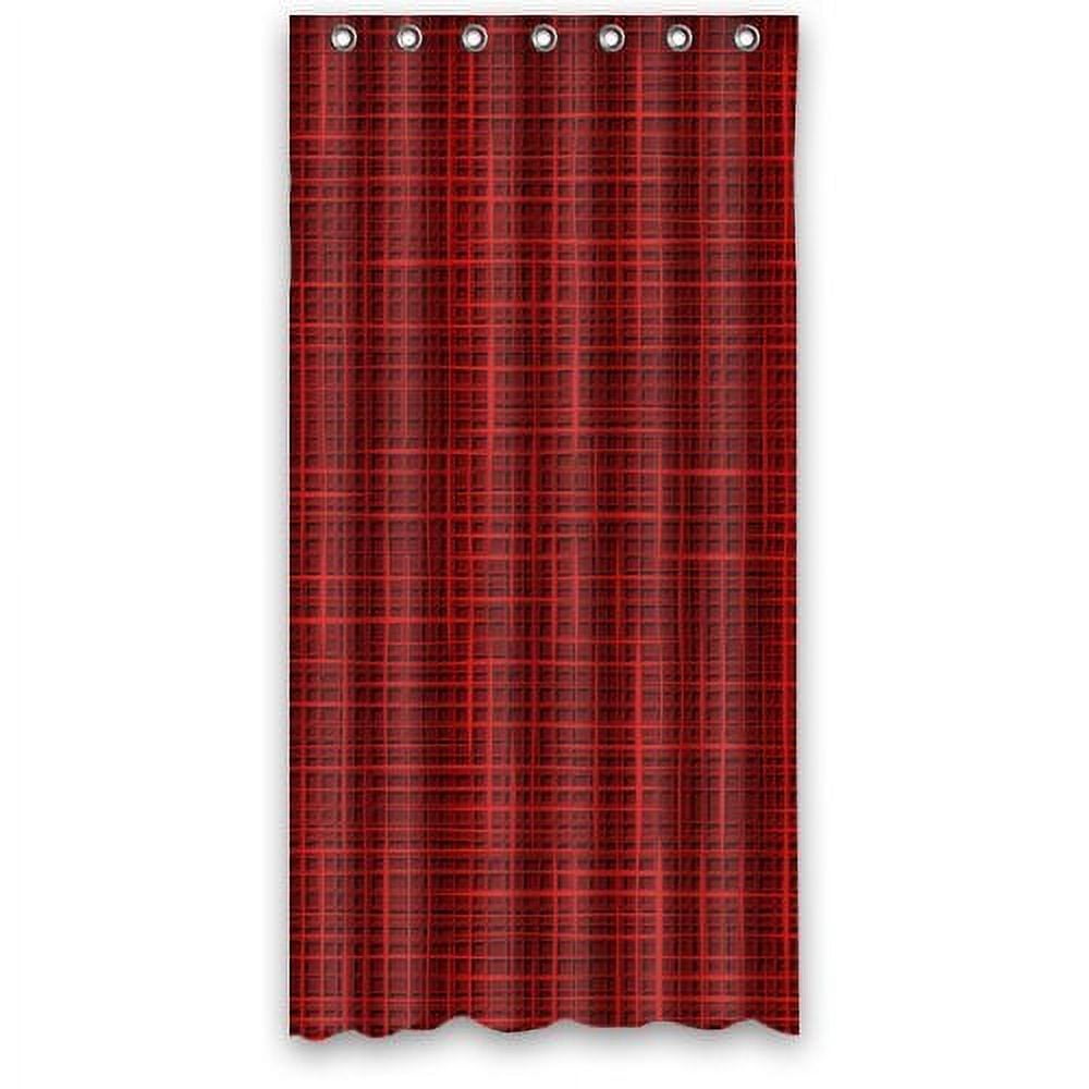 MOHome Elegance Style Dark Red Shower Curtain Waterproof Polyester