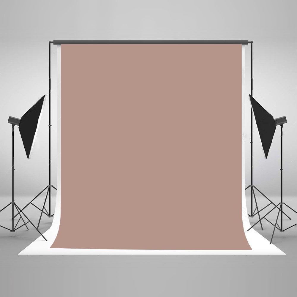 MOHome Photo Backdrop 5x7ft Pure Light Brown Solid Color Background ...