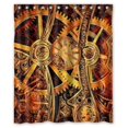 thumbnail image 1 of MOHome Steampunk Gears Shower Curtain Waterproof Polyester Fabric Shower Curtain Size 60x72 inches, 1 of 2