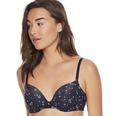 MOI Botanical Floral Full Coverage T-Shirt Underwire Bra, US 32DD, UK 32DD, NWOT