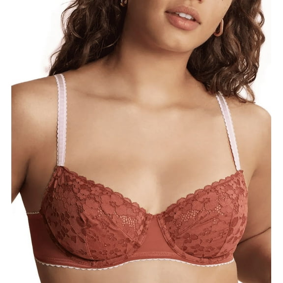 MOI Cinnamon/Ballerina Balconette Lace Underwire Bra, US 34B, UK 34B, NWOT