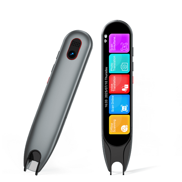 MOIDYOU Translation Pen&Scan Reader Pen for Language Learners,Dyslexia&Learning Difficulties,Translator Pen for 142 Language(Grey)