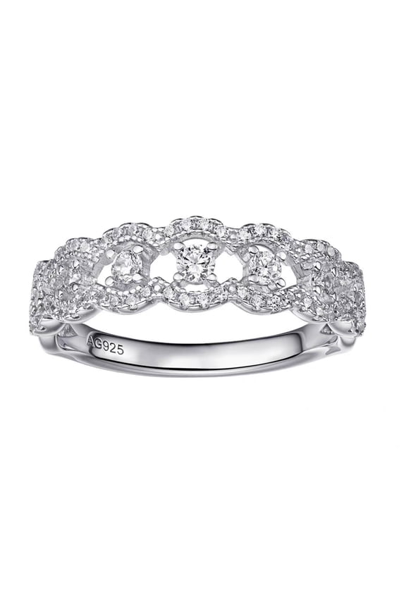 925 Sterling Silver Moissanite Fashion Ring For Women, Lab-Created Diamond Alternative, Sparkling Anniversary Wedding Promise Ring for Women