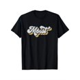 thumbnail image 1 of MOIST Graphic Print Unisex Cotton T-Shirt - Casual Round Neck, Short Sleeve, Stretch Fit, 100% Cotton, S-XXXL, Black with Colorful Striped Design, 1 of 9